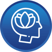 Ícono de bienestar integral para personas mayores